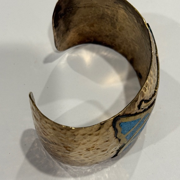 🦋 Magical Artisan Butterfly Cuff – Handmade Bronze Beauty from Mexico 🇲🇽❤️🦋🦋 - Picture 11 of 14